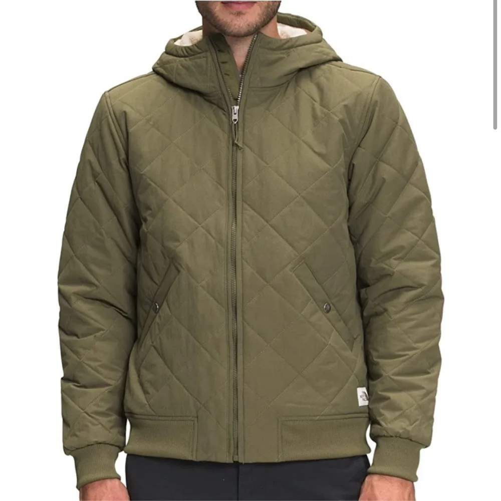 The North Face Men’s Cuchillo Insulated Full-Zip Hoodie Burnt Olive Green - XL